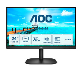 AOC B2 24B2XHM2 plochý počítačový monitor 60,5 cm (23.8&quot;) 1920 x 1080 px Full HD LCD Černá č.1