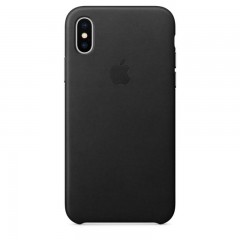 Apple iPhone X Leather Case MQTBL2ZM/A - Black