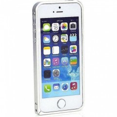PureProtection Aluminium Bumper pro Apple iPhone 5/5s/SE silver č.1