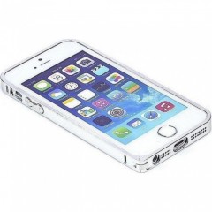 PureProtection Aluminium Bumper pro Apple iPhone 5/5s/SE silver č.2