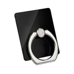 RING holder kroužek na prst pro bezpečné držení telefonu v jedné ruce černý č.1