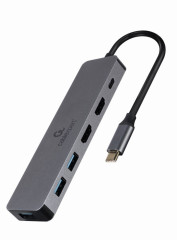 Gembird A-CM-COMBO3-03 USB Type-C 3-v-1 multiportový adaptér (Hub + HDMI + PD) č.2