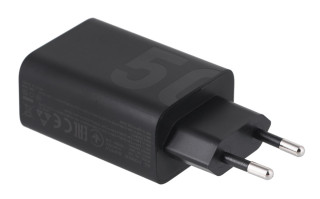 Motorola Charger TurboPower 50W Duo USB-C + USB-A  w/ USB-C cable, Black č.1