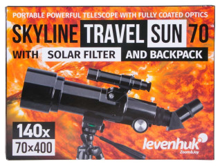 Levenhuk Skyline Travel Sun 70 Refraktor Černá č.3