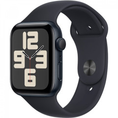 Apple Watch SE (2023) GPS 44mm sportovní silikonový řemínek temně inkoustový M/L č.1