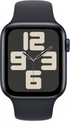Apple Watch SE (2023) GPS 44mm sportovní silikonový řemínek temně inkoustový M/L č.2
