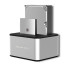 Qoltec 50316 2x HDD / SSD dokovací stanice | 2,5&quot;/3,5&quot; SATA | USB 3.0 | Klonování
