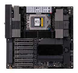 ASUS PRO WS WRX90E-SAGE SE AMD WRX90 Threadripper PRO, 2 x Intel X7100-AT2 dual 10Gb + 1x RTL8211F 1Gb/ USB 3.2 Gen2 x6, 7 x PCIe 5.0 x16, 4 x SATA 6Gb/s (RAID 0,1,5,10), 4 x M.2 socket 3 Key M (2 x type 2242-22110, PCIe 5.0 + 2 x type 2242-2280, PCI č.2