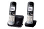 Panasonic KX-TG6812 DECT telefon Identifikace volajícího Černá, Stříbrná