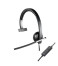 Logitech USB Headset Mono H650e Sluchátka s mikrofonem Přes hlavu Černá, Šedá