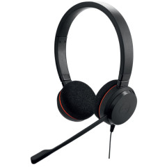 Jabra Evolve 20 MS Stereo Sluchátka s mikrofonem Kabel Přes hlavu Kancelář / call centrum USB Typ-A Černá č.1