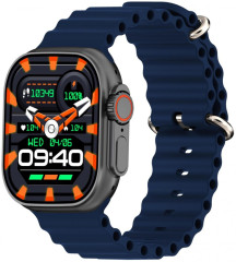 Smartwatch Kiano Watch Solid (black and blue stripe) č.1