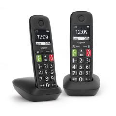 Gigaset E290 Duo Analog/DECT telefon Identifikace volajícího Černá č.1