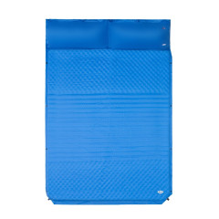 NILS CAMP NC4060 samonafukovací karimatka pro dvě osoby s polštářem Modrá č.1