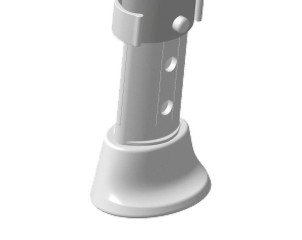 Dietz Tayo SilverLine - antibakteriální kulatá sprchová stolička s nastavitelnou výškou č.2