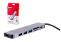 UNITEK HUB USB-C H1118A; USB-A x3, USB-C, HDMI, SD, microSD č.4
