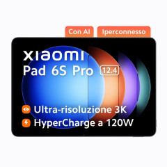 Xiaomi Pad 6S Pro Qualcomm Snapdragon 256 GB 31,5 cm (12.4&quot;) 8 GB Wi-Fi 7 (802.11be) Grafit, Šedá č.1