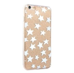 Mercury zadní kryt pro iPhone 6/6S Glitter Stars Gold