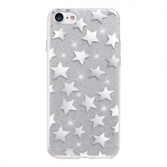 Mercury zadní kryt pro iPhone 6/6S Glitter Stars Silver