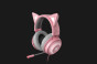 Razer Kraken Kitty Sluchátka s mikrofonem Kabel Přes hlavu Hraní Šedá, Růžová