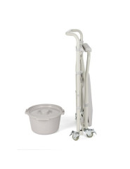 TIMAGO TGR-R KT 023C Toaletní křeslo na kolečkách skládací přenosná toaleta pro seniory č.3