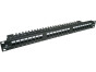 Alantec PK001 Patch panel UTP cat.6, 24 portů LSA s policí 1U 19&quot;