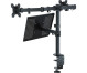 Stolní držák pro 2 monitory LED/LCD 13-27&quot; ART L-25 + police na notebook 10 kg Černá č.6