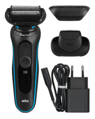 Braun Series 5 51-M1200s Planžetový holicí strojek Zastřihovač Černá, Modrá č.1