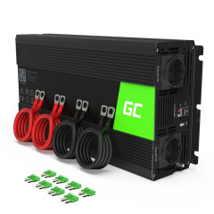 Green Cell INV12 zdroj/transformátor Auto 3000 W Černá č.1