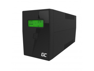 Green Cell UPS01LCD zdroj nepřerušovaného napětí Line-interaktivní 0,6 kVA 360 W 2 AC zásuvky / AC zásuvek č.1