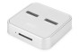 Digitus DA-71546 dokovací stanice/replikátor portů Kabel USB 3.2 Gen 2 (3.1 Gen 2) Type-C Stříbrná