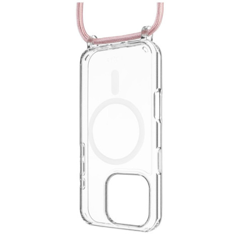 Pouzdro FIXED MagPure Neck s růžovou šňůrkou na krk pro Apple iPhone 16 Pro č.2