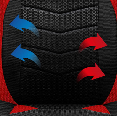 Herní židle Huzaro FORCE 2.5 Red Mesh č.9