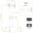 Techly ICA-TR6 Držák na TV 165,1 cm (65&quot;) Černá