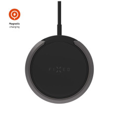 Bezdrátová nabíječka FIXED MagPad s podporou uchycení MagSafe a stojánkem, 15W, černá č.2
