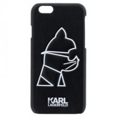 Karl Lagerfeld Head Punk TPU pouzdro iPhone 6/6S černé