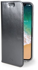 Ultra tenké pouzdro typu kniha CELLY Air pro Apple iPhone X/XS - černé