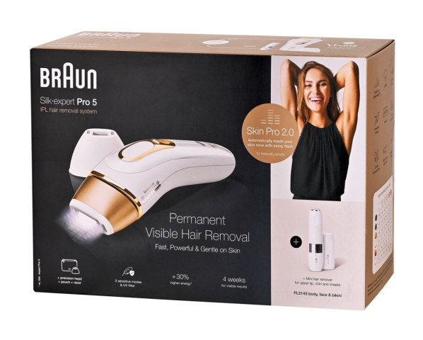 Braun IPL Silk-expert Pro 5 PL5149 Depilátor Zlatý, Bílý č.13