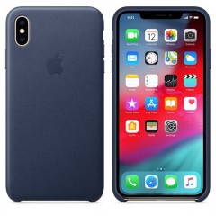 Apple iPhone  XS Max Leather Case MRWU2ZM/A - Midnight Blue