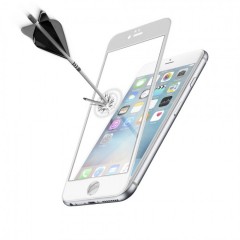 Ochranné tvrzené sklo pro celý displej CellularLine CAPSULE pro Apple iPhone 6/6S, bílé