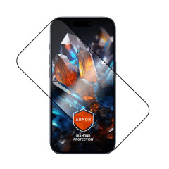 Ultra odolné tvrzené sklo FIXED Armor s Anti-dust aplikátorem a AR vrstvou pro Apple iPhone 17 Pro, černé č.1