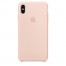 Apple silikonový kryt pro iPhone XS Max, pískově růžový