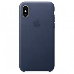 Apple iPhone XS Max Leather Case MRWU2ZM/A - Midnight Blue