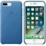 Apple iPhone 7/8 Plus Leather Case - Sea Blue