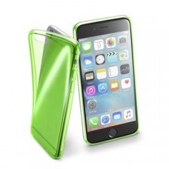 Barevné gelové pouzdro Cellularline FLUO pro Apple iPhone 6/6S, zelené