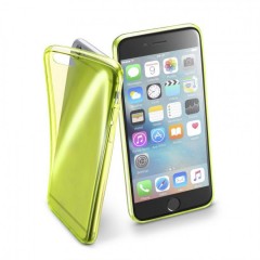 Barevné gelové pouzdro Cellularline FLUO pro Apple iPhone 6/6S, žluté