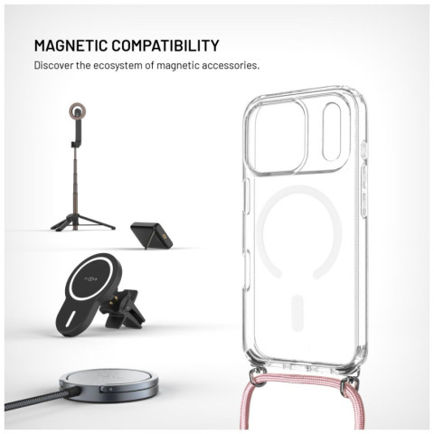 Pouzdro FIXED MagPure Neck s černou šňůrkou na krk pro Apple iPhone 17 Pro č.4