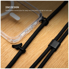 Pouzdro FIXED MagPure Neck s černou šňůrkou na krk pro Apple iPhone 17 Pro č.2