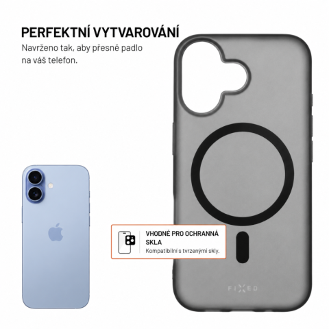 TPU gelový kryt FIXED MagStory s podporou MagSafe pro Apple iPhone 17, kouřový č.2