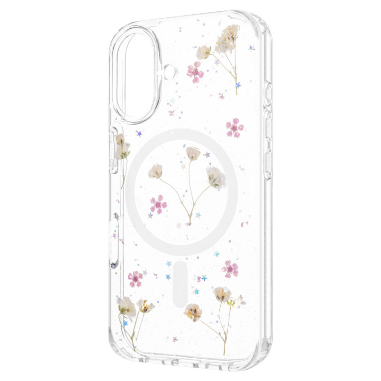 Zadní kryt FIXED MagBloom s podporou MagSafe pro Apple iPhone 16 , Blush Plum